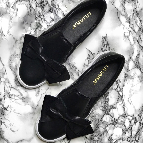 Shoes - Black Slip-on Sneakers